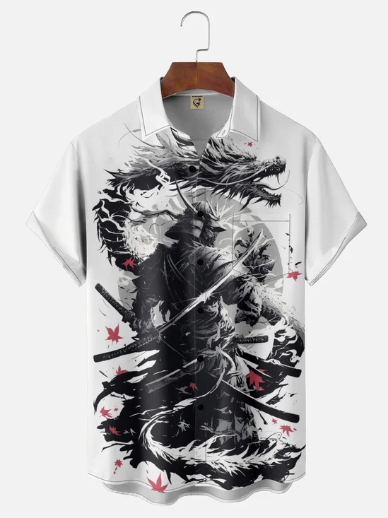 Moisture-wicking Japanese Samurui Chest Pocket Casual Shirt