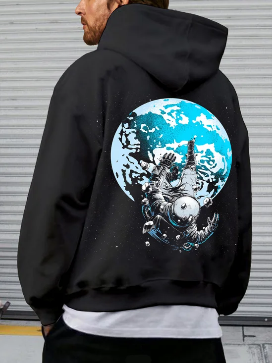 Hardaddy X Digital Carbine Earth Astronaut Casual Hoodie Sweatshirt