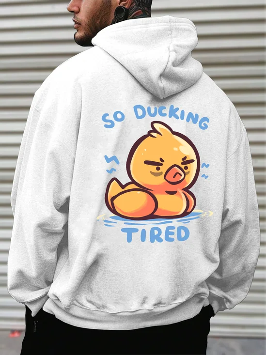 Hardaddy x Techranova Cartoon Duck Casual Hoodie Sweatshirt