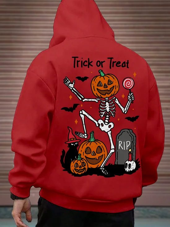 Hardaddy X Kimprut Imut Halloween Cat Skull Pumpkin Hoodie Sweatshirt