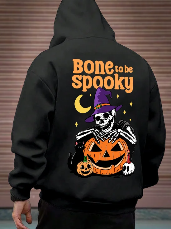 Hardaddy x Kimprut Imut  Halloween Magic Pumpkin Skull Hoodie Sweatshirt