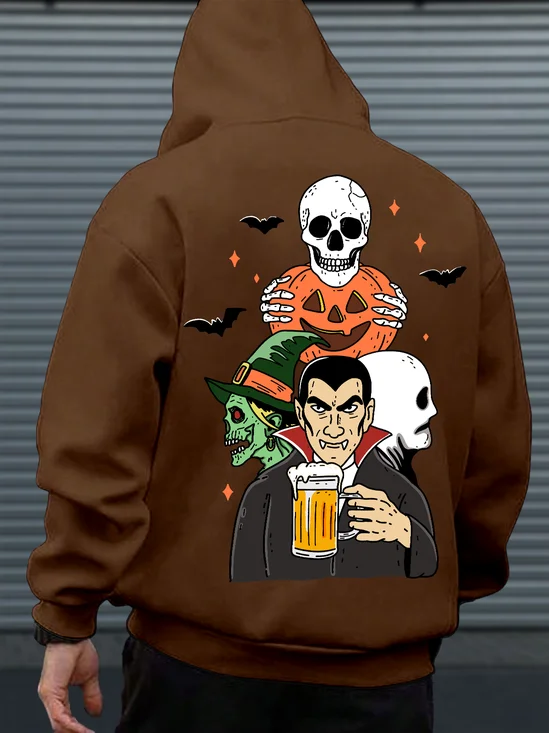Hardaddy X Kimprut Imut Halloween Vampire Skull Pumpkin Hoodie Sweatshirt