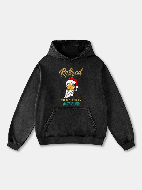 Hardaddy x Kimprut Imut Santa Hat beer Lights Retired Not My Problem Anymore Hoodie Sweatshirt