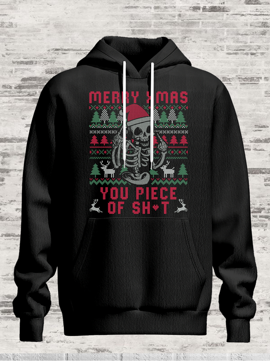 Hardaddy X Eduely Merry Christmas Skull Sweatshirt Hoodie