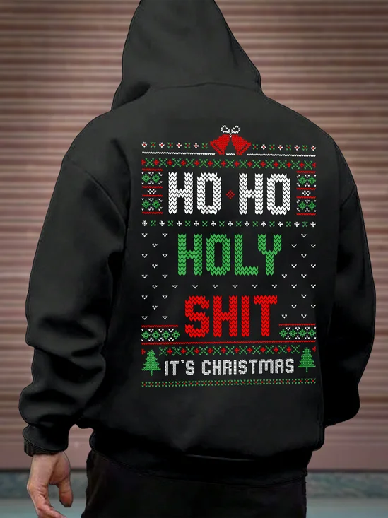 Hardaddy X Eduely Christmas Slogan Hooded Sweatshirt