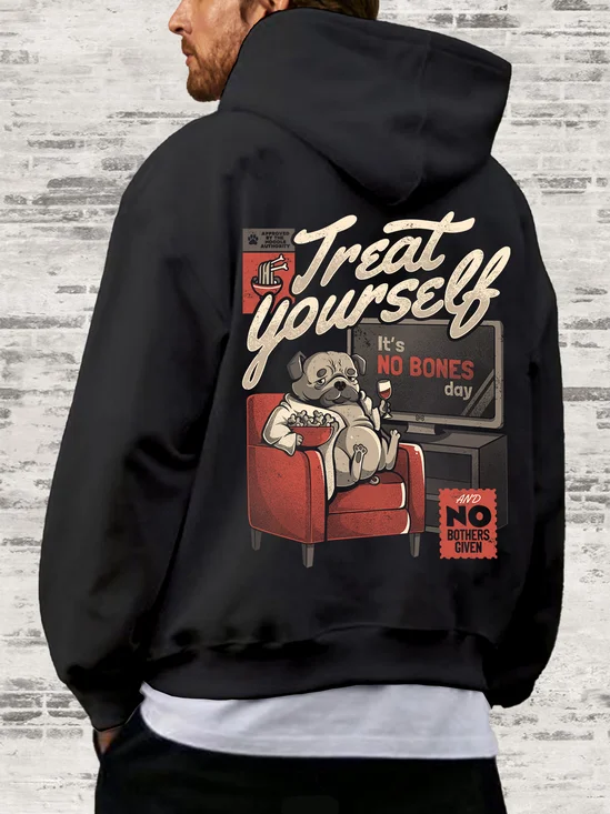 Hardaddy X Eduely Funny Dog Slogan Sweatshirt Hooded