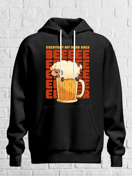 Hardaddy X Eduely Funny Beer Slogan Sweatshirt Hooded