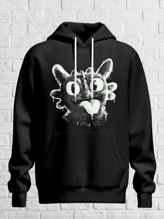 Hardaddy X Eduely Fun Dinosaur Hooded Sweatshirt