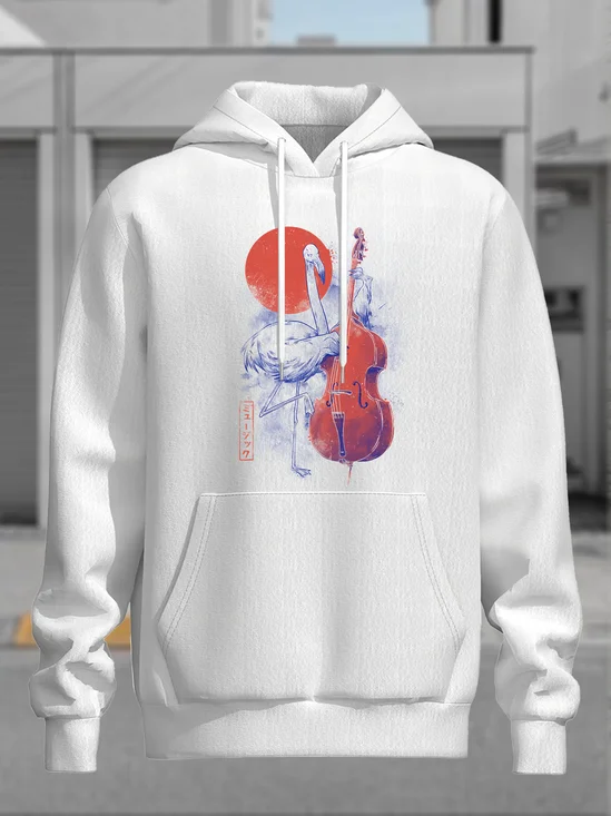 Hardaddy X Eduely Flamingo Cello Hooded Sweatshirt