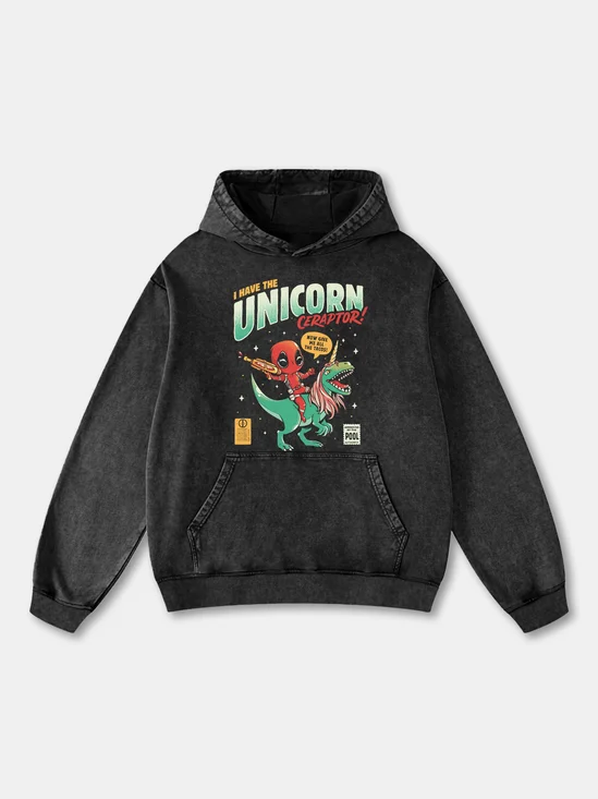 Hardaddy x Eduely Anime Cartoon Dinosaur Hoodie Sweatshirt