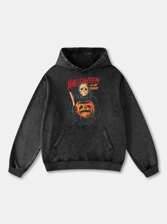 Hardaddy x Eduely Halloween Masked Killer Pumpkin Hoodie Sweatshirt