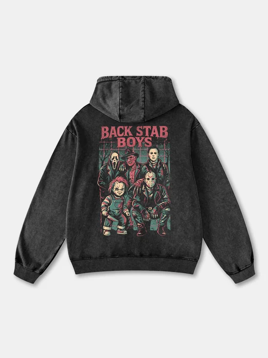 Hardaddy x Eduely Halloween Slasher Retro Poster Hoodie Sweatshirt