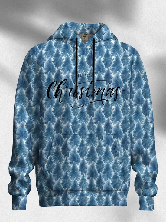 Merry Christmas Christmas Tree Hooded Sweatshirt