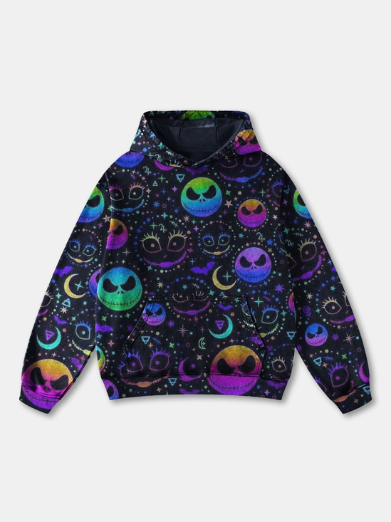 Halloween Gradient Abstract Ghost Hoodie Sweatshirt
