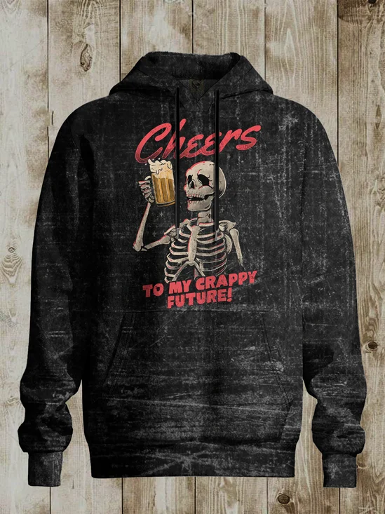 Hardaddy X Eduely Skull Beer Hoodie Sweatshirt
