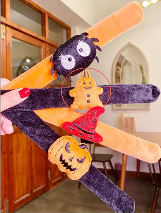 Halloween Slap Bracelets , Halloween Bracelets Bulk for Gifts, Friendship Bracelets for Halloween Party Favors Goodie Bag Fillers, Classroom Favors