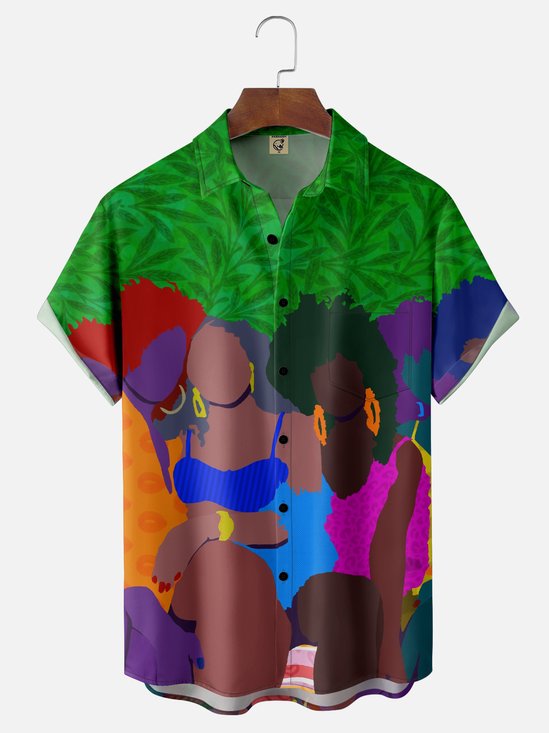 Hardaddy X Vakseen Moisture-wicking Black Women Chest Pocket Casual Shirt