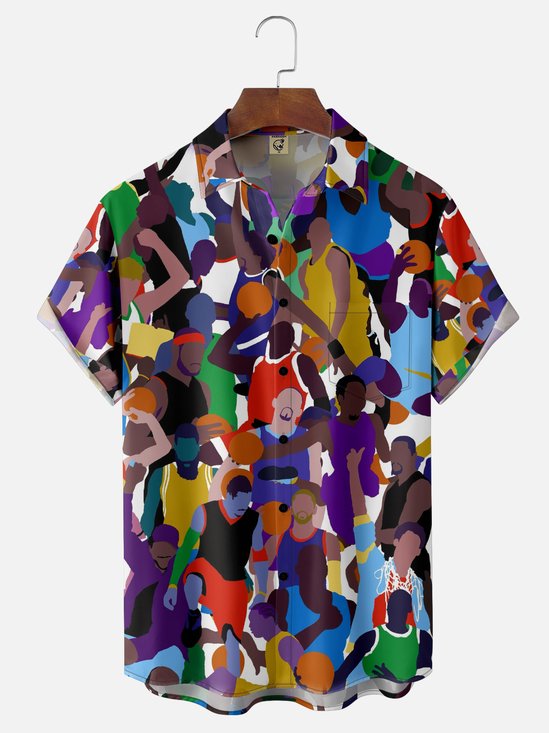 Hardaddy X Vakseen Moisture-wicking Basketball Player Chest Pocket Casual Shirt
