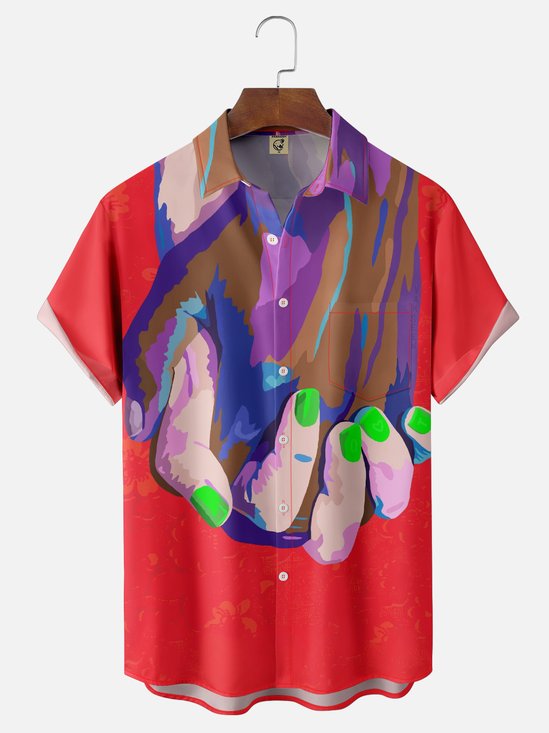 Hardaddy X Vakseen Moisture-wicking Hands Chest Pocket Casual Shirt