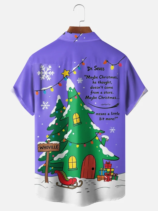 Tall Size Moisture Wicking Chest Pocket Hawaiian Shirt