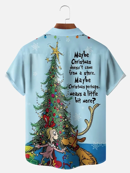 Big Size Moisture Wicking Dr. Chest Pocket Hawaiian Shirt