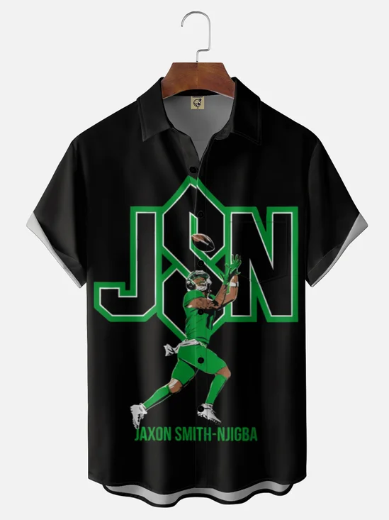 Moisture Wicking Seattle Seahawks Football Team Chest Pocket Holiday Hawaiian Shirt