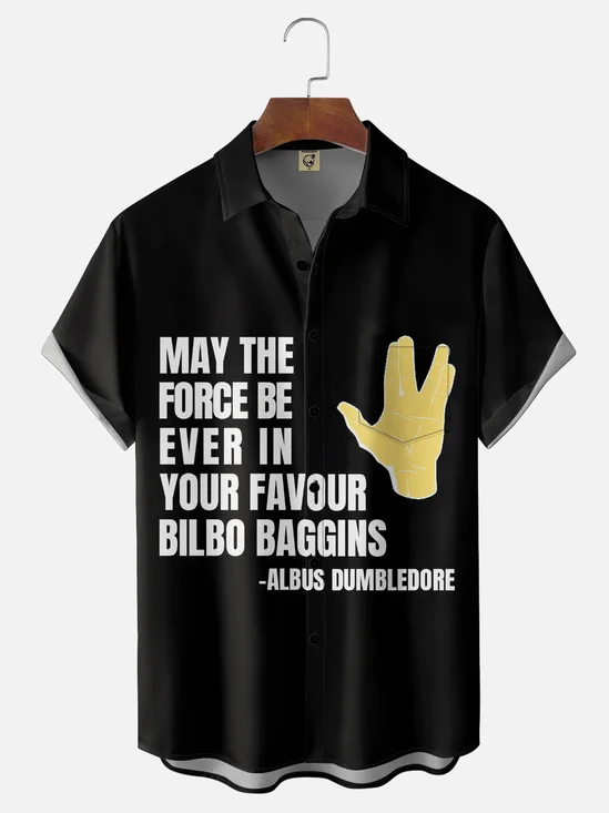 Moisture-wicking May The Force Be Ever In Your Favour Chest Pocket Casual Shirt