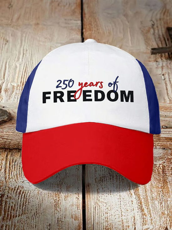 American 250th Anniversary Independent Day Veterans Patriotic Print Baseball Cap
