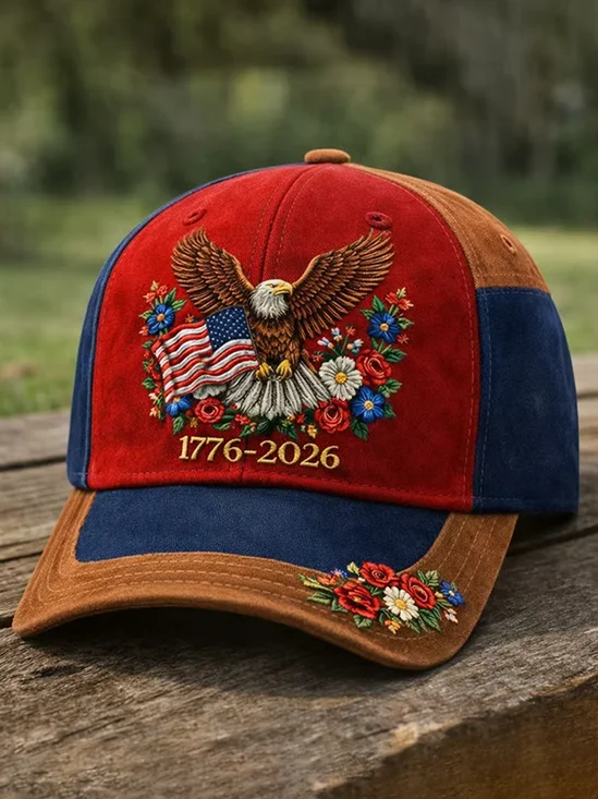 American 250th Anniversary Independent Day Veterans Patriotic Print Baseball Cap