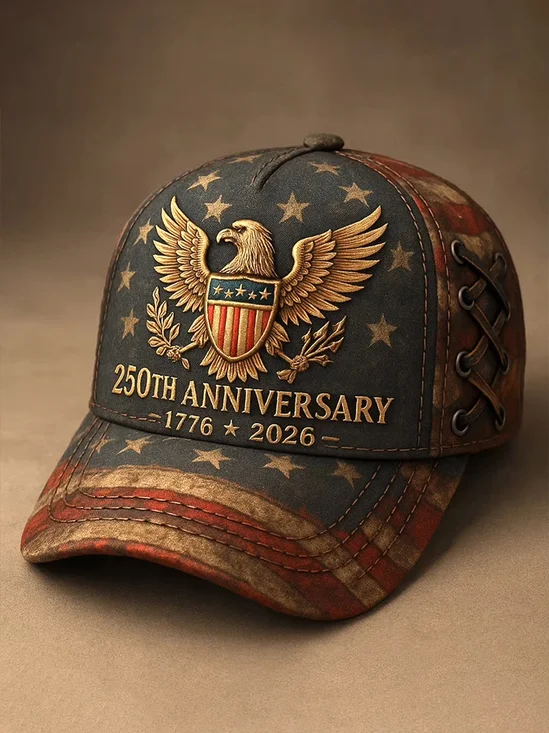American Semiquincentennial 250th Anniversary Independent Day Liberty Patriotic Print Baseball Cap