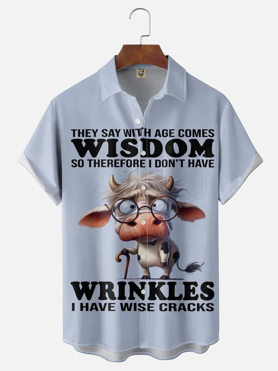 Moisture-Wicking Humorous & Funny Retired Slogan Chest Pocket Hawaiian Shirt