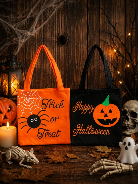 Spooky Halloween Trick or Treat Tote Bag
