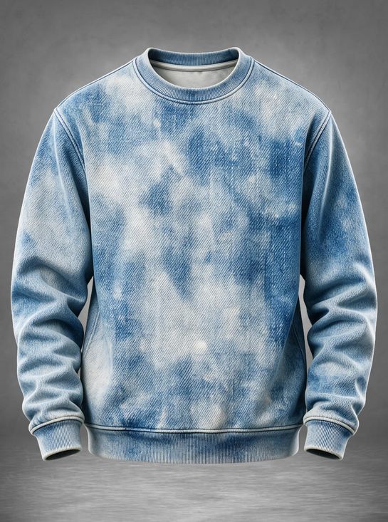Art Tie-Dye Gradient Sweatshirt