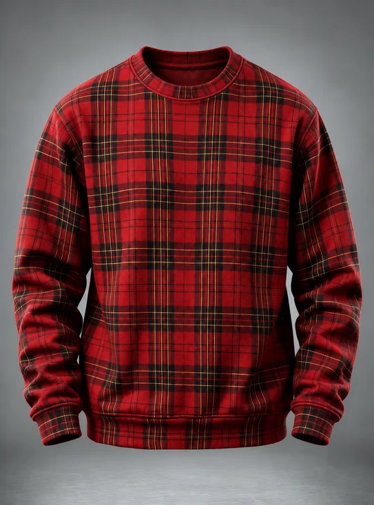 Christmas Classic Tartan Plaid Sweatshirt