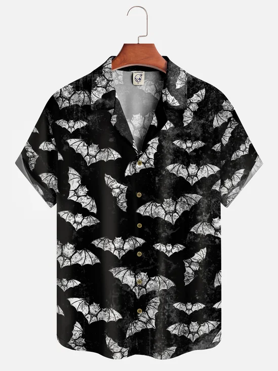 Hardaddy X Valentina Bjekovic Moisture-wicking Halloween Bat Camp Shirt
