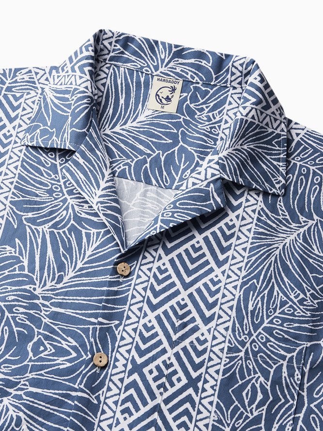 Hardaddy® Cotton Monstera Guayabera Shirt