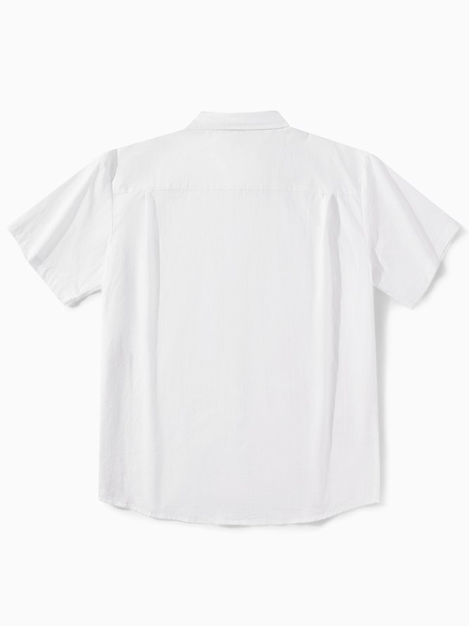 Hardaddy®Cotton Striped Short Sleeve Bowling Shirt