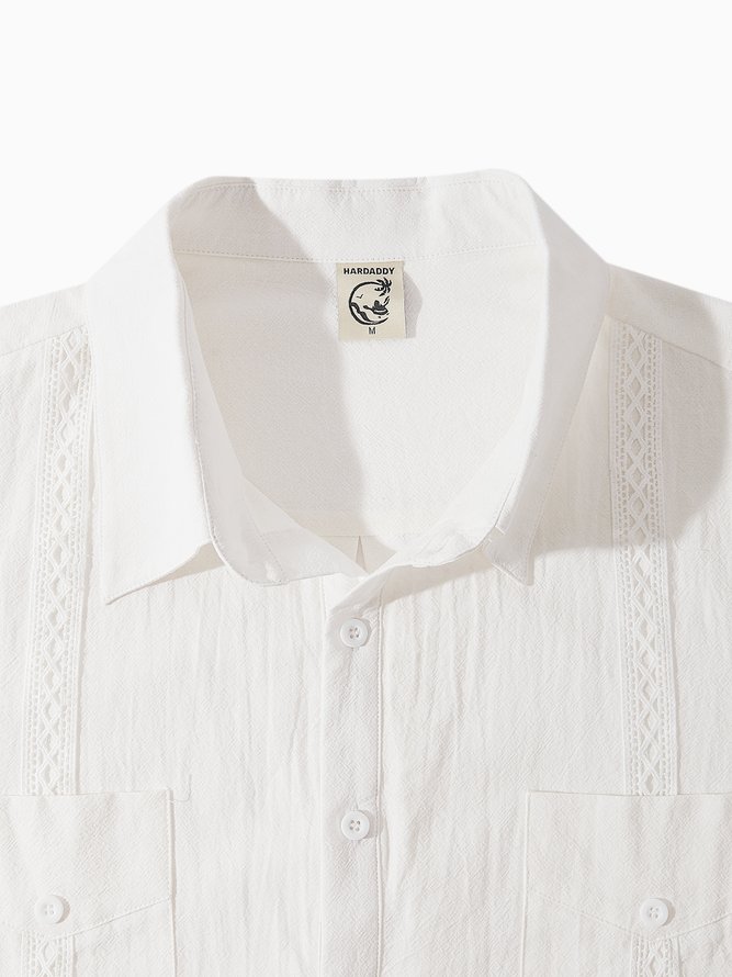 Hardaddy® Cotton Plain Guayabera Shirt