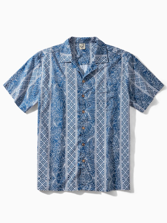 Hardaddy® Cotton Monstera Guayabera Shirt