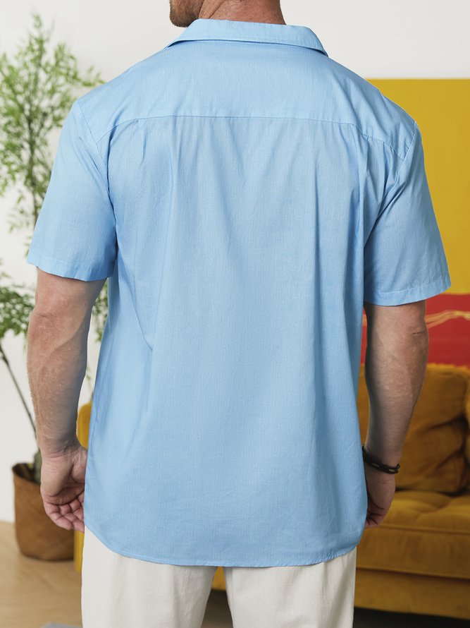 Hardaddy® Cotton Guitar Pineapple Chest Pocket Resort Shirt