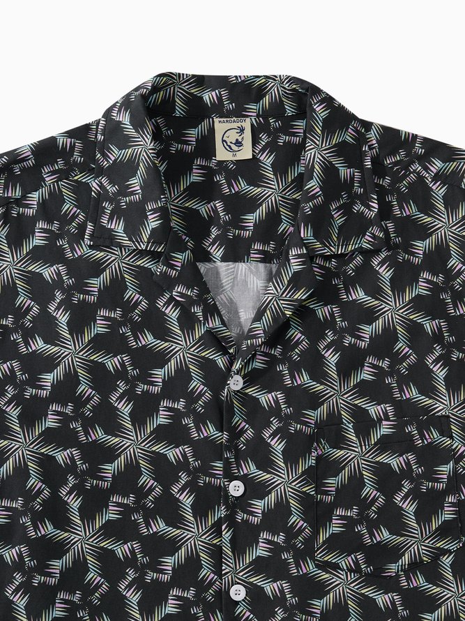 Hardaddy®Cotton Ombre Floral Cheast Pocket Resort Shirt