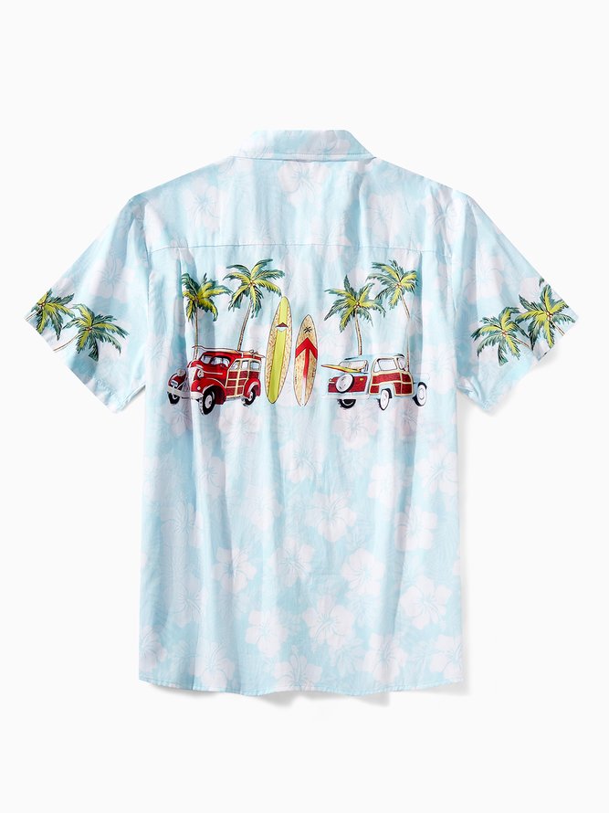 Hardaddy® Cotton Vintage Cars Aloha Shirt