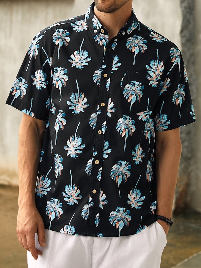 Hardaddy® Cotton Palm Tree Oxford Shirt