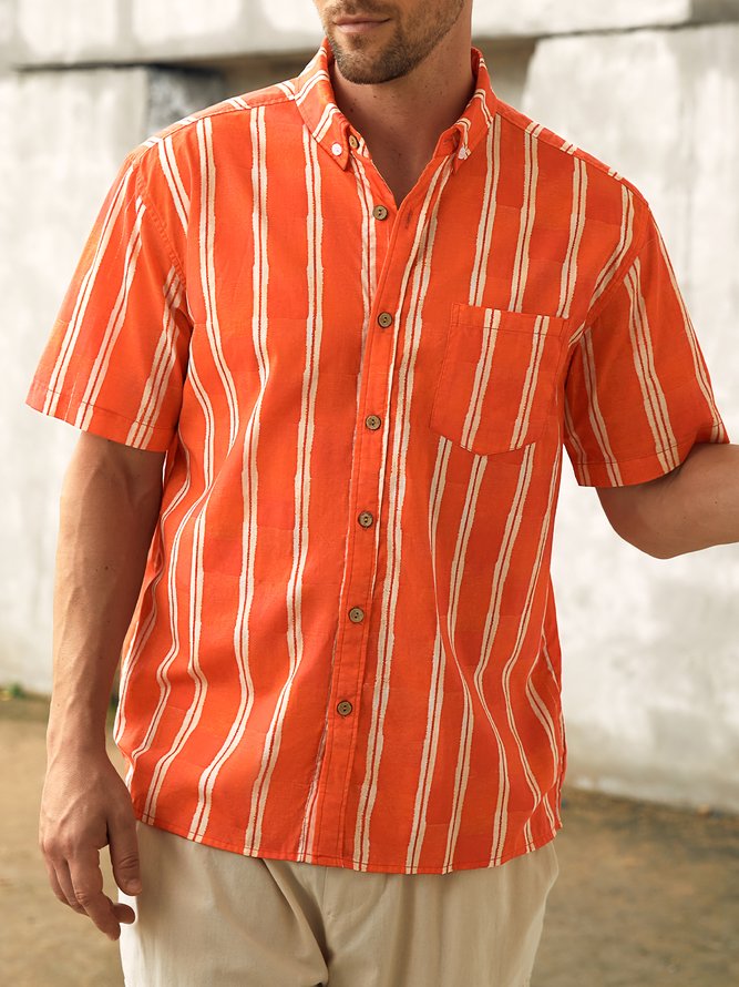 Hardaddy® Cotton Striped Oxford Shirt