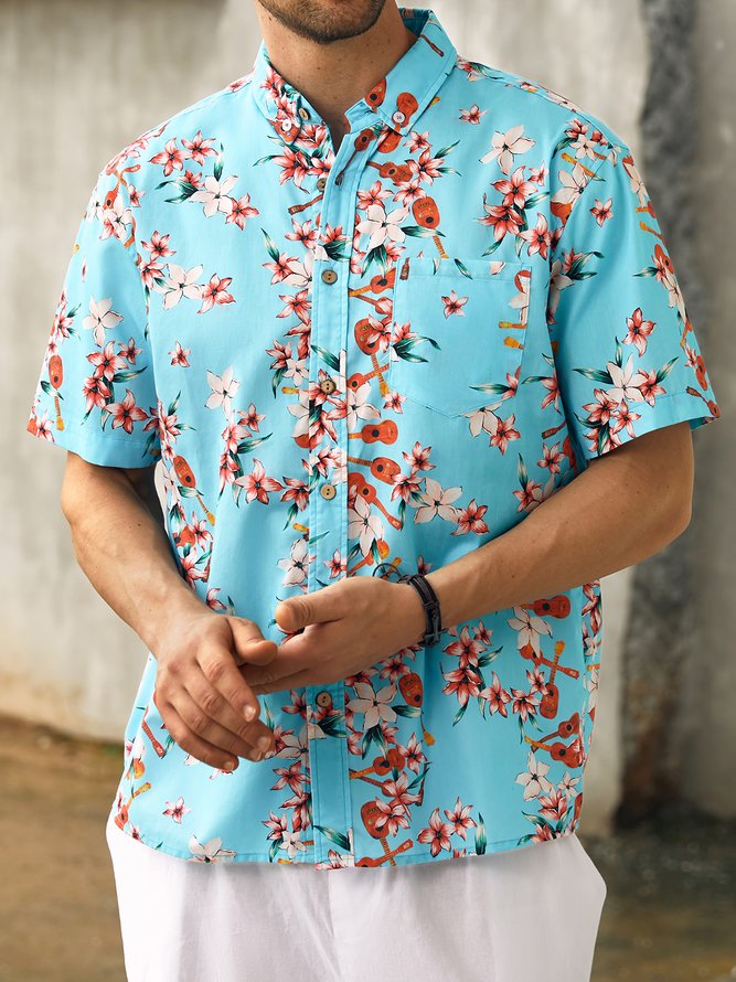 Hardaddy® Cotton Plumeria Oxford Shirt