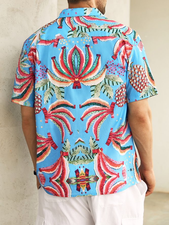 Hardaddy® Cotton Bananas Print Aloha Shirt