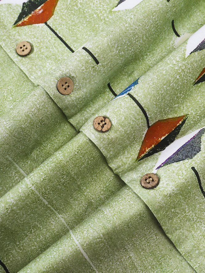 Hardaddy® Cotton Mid Century Geometric Resort Shirt