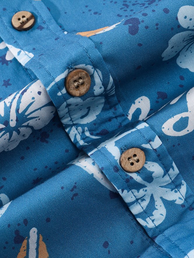 Hardaddy® Cotton Surfing Hawaii Oxford Shirt