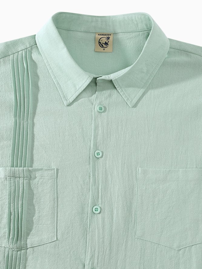 Hardaddy® Cotton Pleated Guayabera Shirt