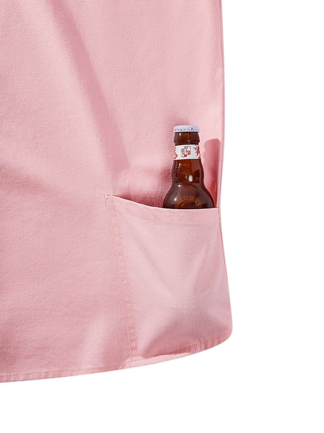 Hardaddy® Cotton Beer Phone Pocket Outdoor Shirt